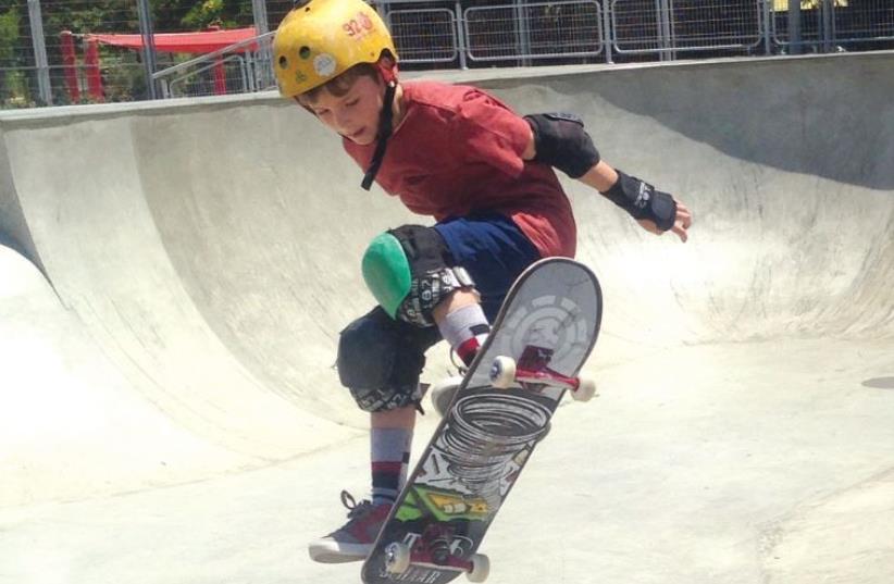 Will Glettner and his brother have been skateboarding since age three. (photo credit: EVA GLETTNER)