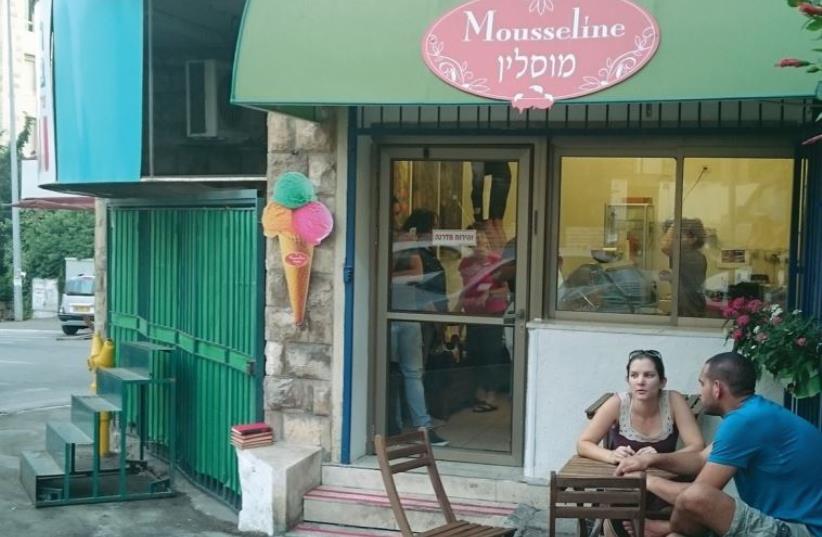 Mousseline’s new branch on Hanassi Street, near the corner of Ha’ari. (photo credit: YAEL BRYGEL)