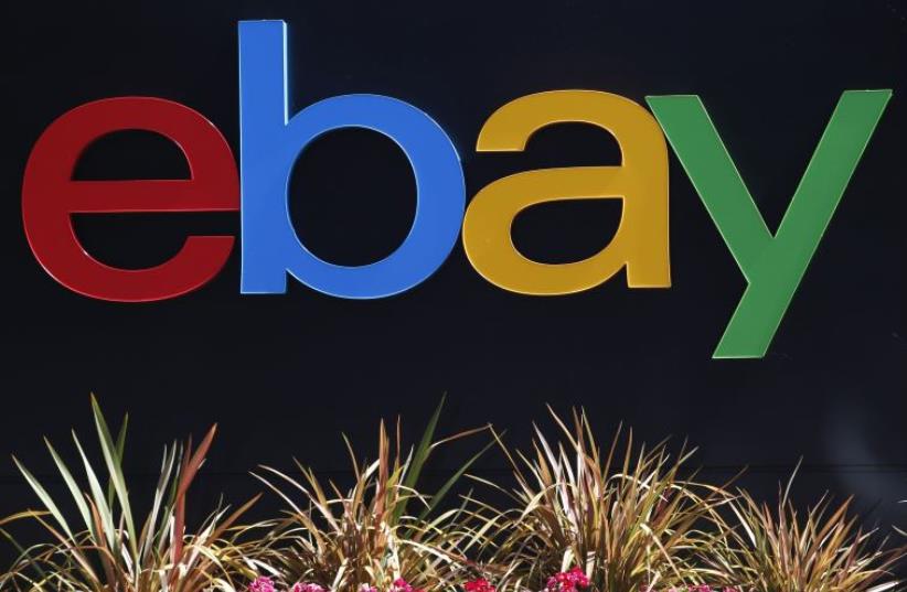 The eBay sign (photo credit: REUTERS)