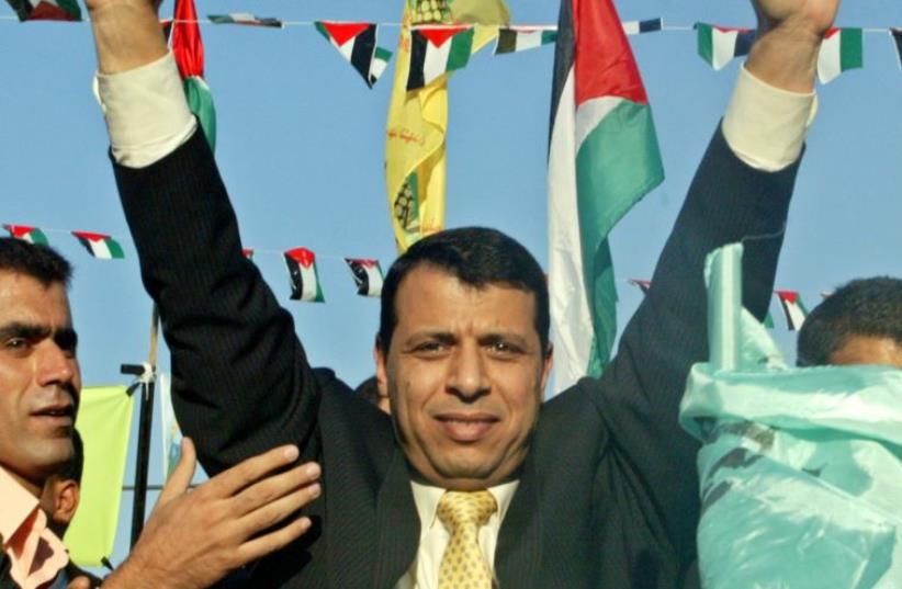 Palestinian cabinet minister Dahlan returns to Gaza from treatment abroad (photo credit: REUTERS/MOHAMMED SALEM)