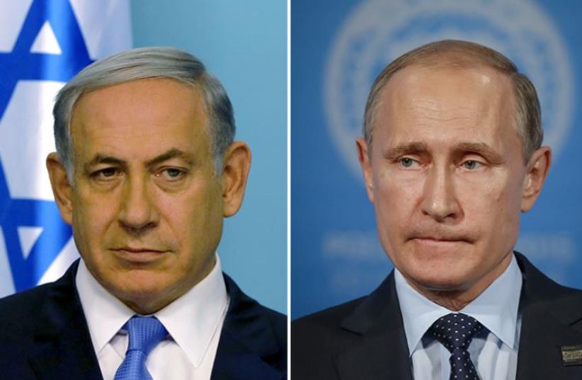Netanyahu and Putin (photo credit: REUTERS)