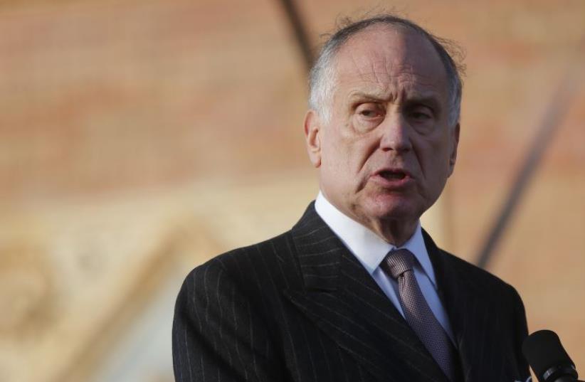 World Jewish Congress President Ronald S. Lauder addresses participants in the annual "March of the Living" in Budapest  (photo credit: REUTERS)