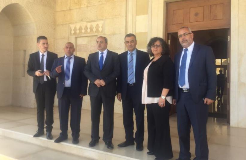 Joint List delegation in Jordan (photo credit: JOINT ARAB LIST)