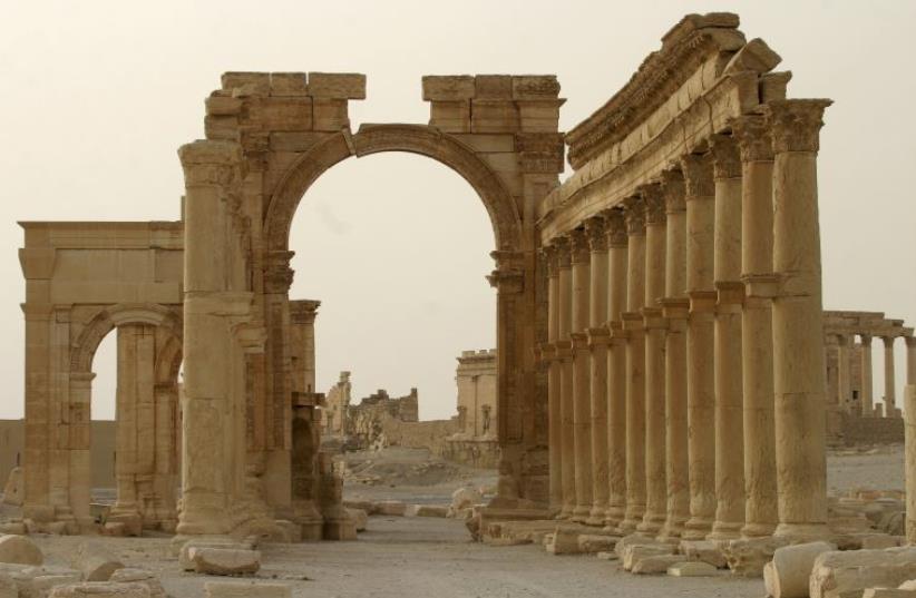 Arch of Triumph, Palmyra, Syria  (photo credit: REUTERS)