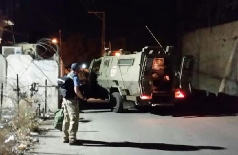 Scene of stabbing attack in Hebron, October 20, 2015 (photo credit: Courtesy)