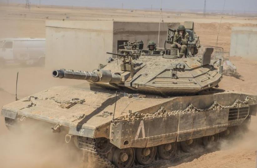 Merkava 4 tank. (photo credit: IDF SPOKESMAN’S UNIT)