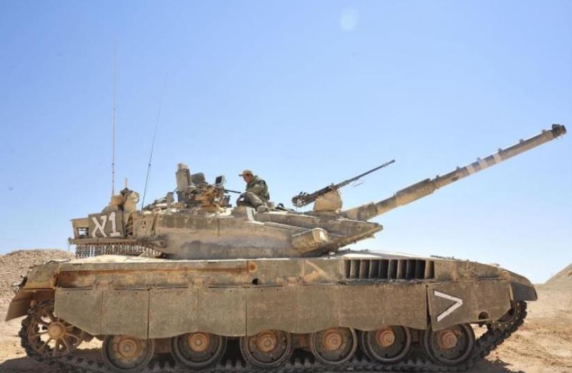 Merkava Mark II tank (photo credit: IDF SPOKESMAN’S UNIT)