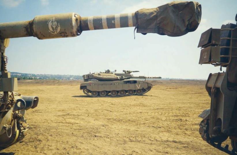 IDF tanks (photo credit: IDF SPOKESMAN’S UNIT)
