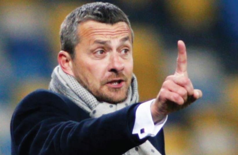 Maccabi Tel Aviv coach Slavisa Jokanovic admitted his team lacked quality after it ended its Champions League group campaign with six defeats from six matches, scoring just one goal. (photo credit: REUTERS)