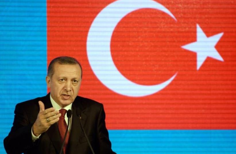 Turkish Prime Minister Recep Tayyip Erdogan (photo credit: AFP PHOTO)