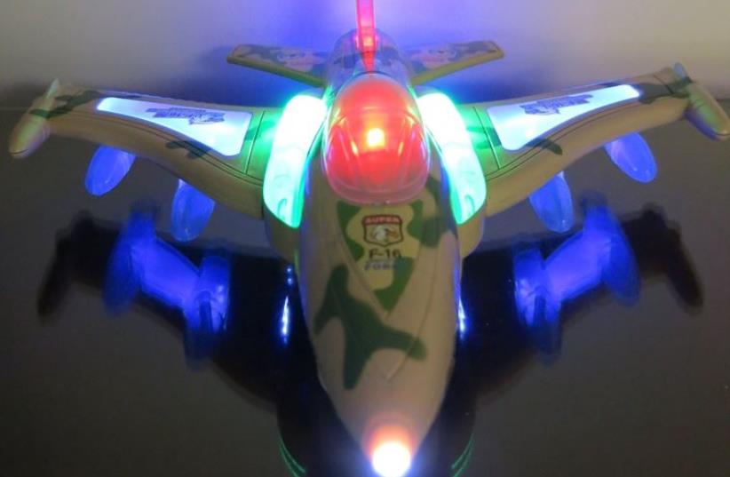 Electric F16 military fighter jet aircraft airplane toy (photo credit: AMAZON)