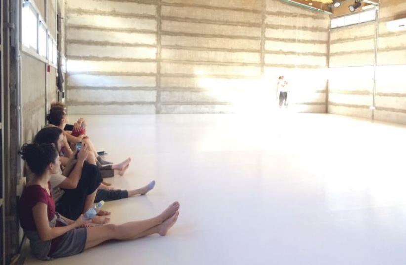 LOCAL DANCERS practicing inside the vast hangar at the Kelim Choreography Center in Bat Yam. (photo credit: Courtesy)