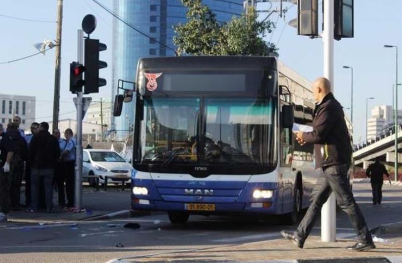 Israeli bus (Illustrative) (photo credit: BEN HARTMAN)