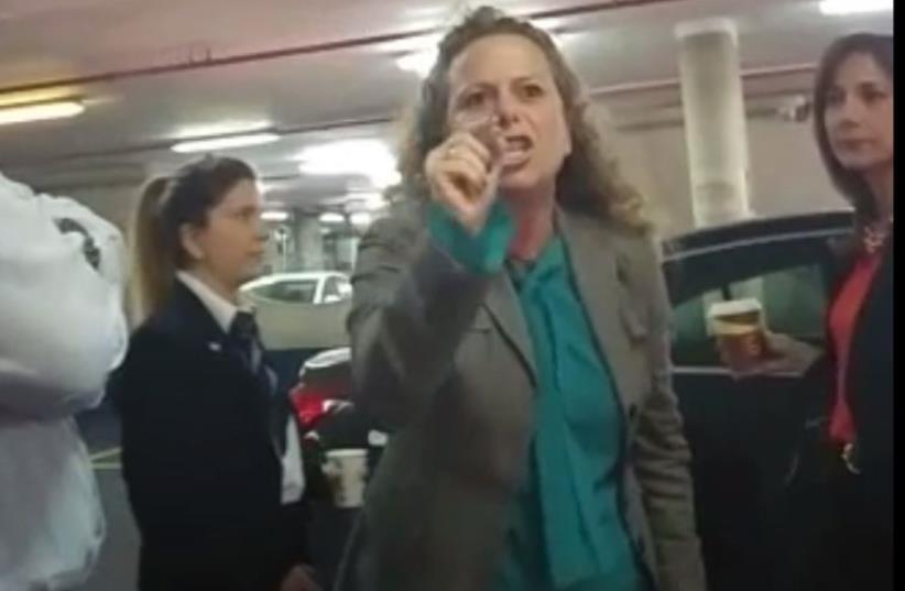 MKs duke it out in Knesset parking lot (photo credit: screenshot)