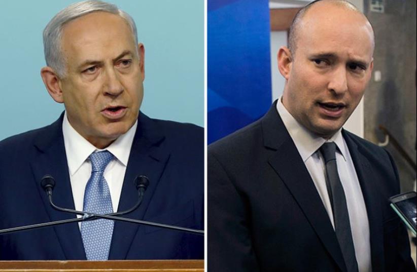 Netanyahu and Bennett (photo credit: ABIR SULTAN / POOL / AFP,REUTERS)