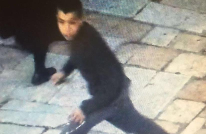 Palestinian suspect in stabbing of Israeli teen in the Old City of Jerusalem (photo credit: Courtesy)