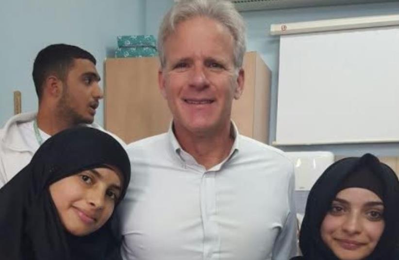 MK Michael Oren with Beduin women who participate in national service today in the Negev (photo credit: ANNA OLIKER)