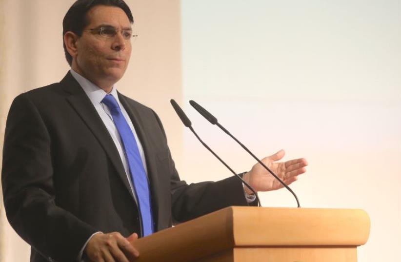 Danny Danon speaking at a WZO conference on Sunday (photo credit: MARC ISRAEL SELLEM/THE JERUSALEM POST)