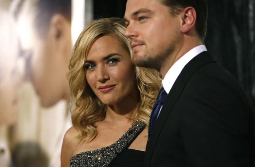 Actors Leonard DiCaprio (R) and Kate Winslet (photo credit: REUTERS)