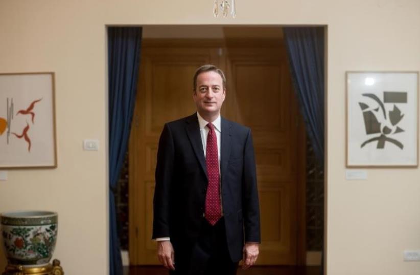 British Ambassador David Quarrey  (photo credit: BEN KELMER)