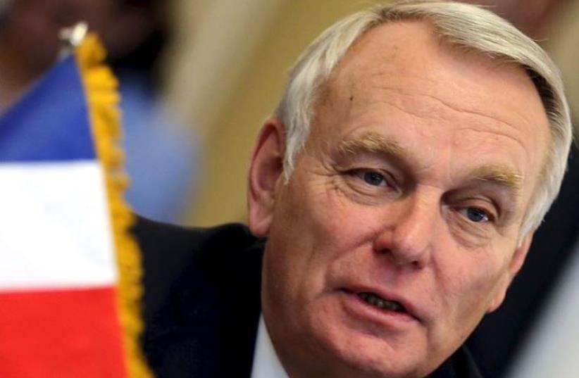 French Foreign Minister Jean-Marc Ayrault (photo credit: MOHAMED ABD EL GHANY/REUTERS)