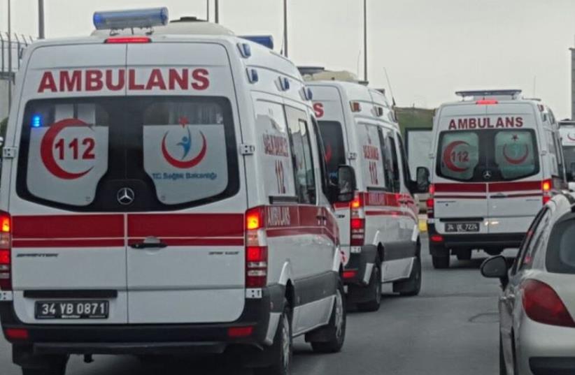 Red Crescent ambulances in Turkey (photo credit: MAGEN DAVID ADOM)