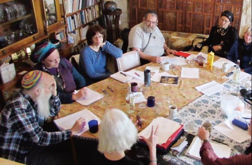 A workshop in a home in Safed’s Old City (photo credit: Courtesy)