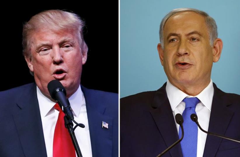 Netanyahu and Trump (photo credit: REUTERS)