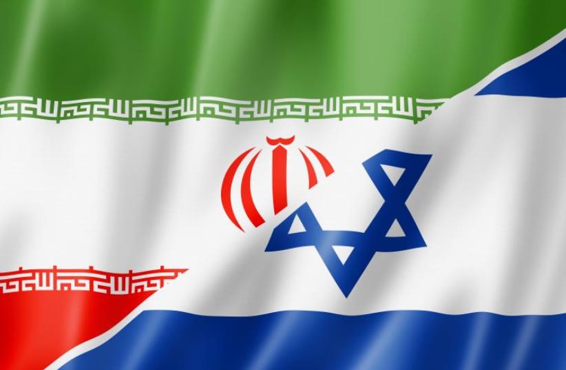 Israel and Iran flags (photo credit: ING IMAGE/ASAP)