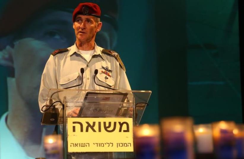 IDF Deputy Chief of Staff Maj.-Gen. Yair Golan delivers remarks at Kibbutz Tel Yitzhak (photo credit: ASSAF SHILO / ISRAEL SUN)