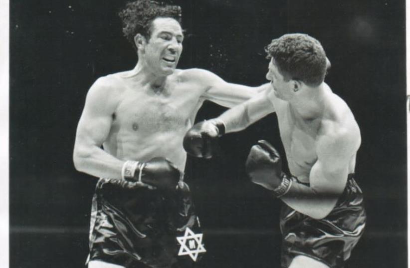 Max Baer (left) takes on Lou Nova in a fight in 1939 (photo credit: Courtesy)