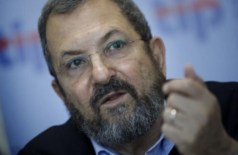 Former prime minister Ehud Barak (photo credit: AFP PHOTO)