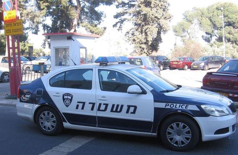 Israel Police patrol car [File] (photo credit: Wikimedia Commons)
