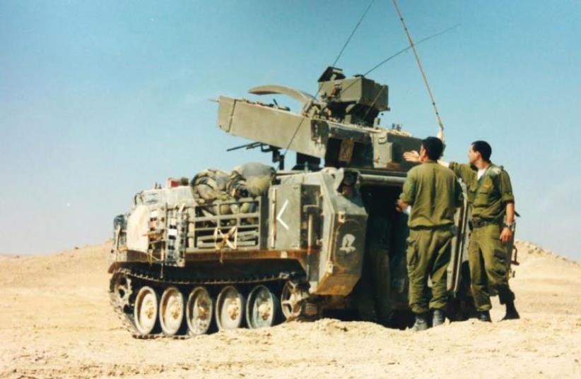 Hafiz missile launcher, used to fire the Tamuz (photo credit: IDF SPOKESMAN’S UNIT)