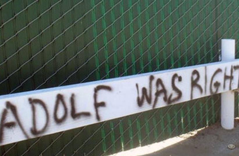 Anti-Semitic graffiti in Los Angeles (photo credit: ADL)