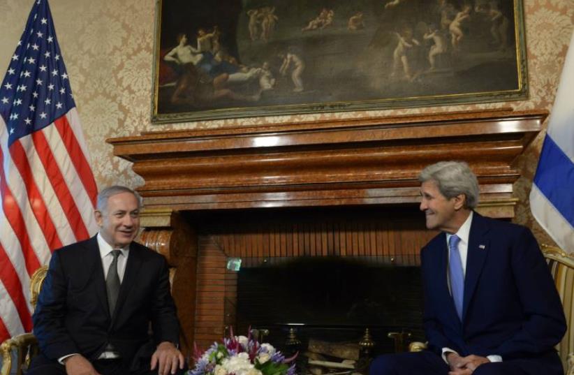 Netanyahu and Kerry meet in Rome in June. (photo credit: AMOS BEN-GERSHOM/GPO)