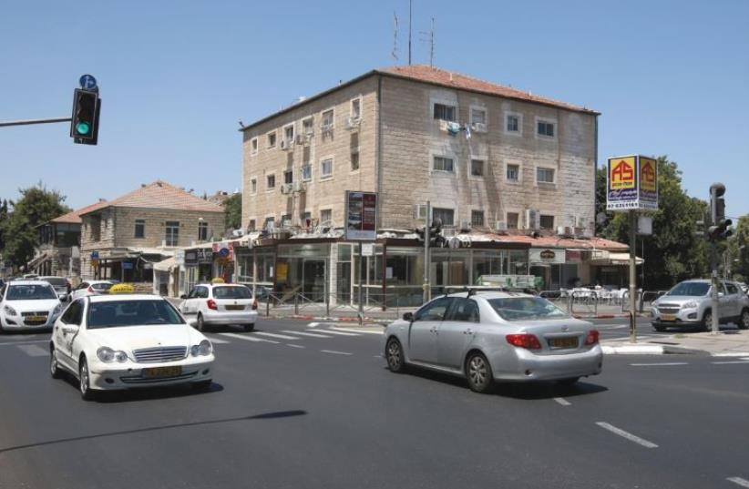 Emek Refaim Street today, where it intersects with Rachel Imenu Street (photo credit: MARC ISRAEL SELLEM)