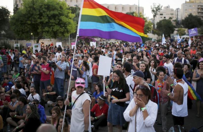 Jerusalem annual gay pride parade (photo credit: REUTERS)