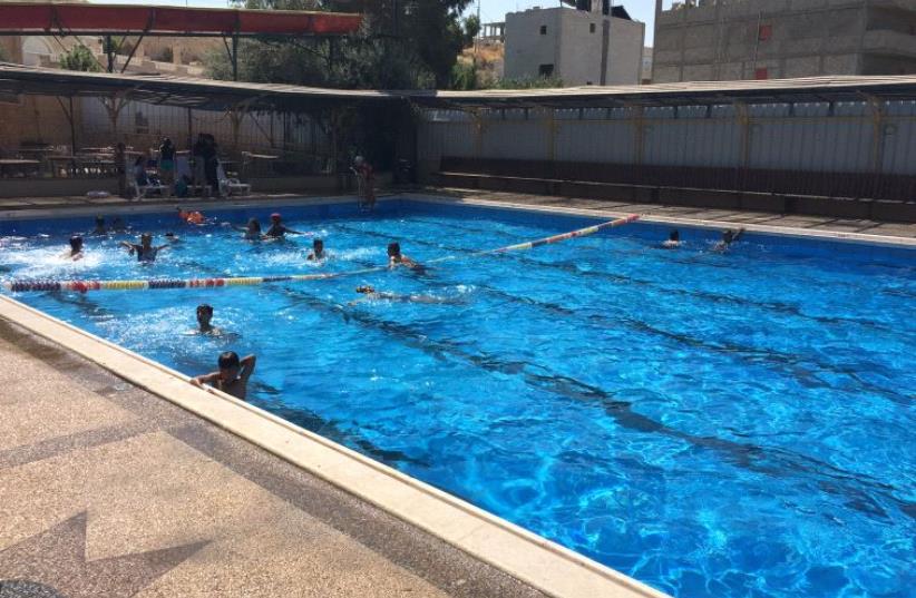 A pool in the West Bank.  (photo credit: YAAKOV KATZ)