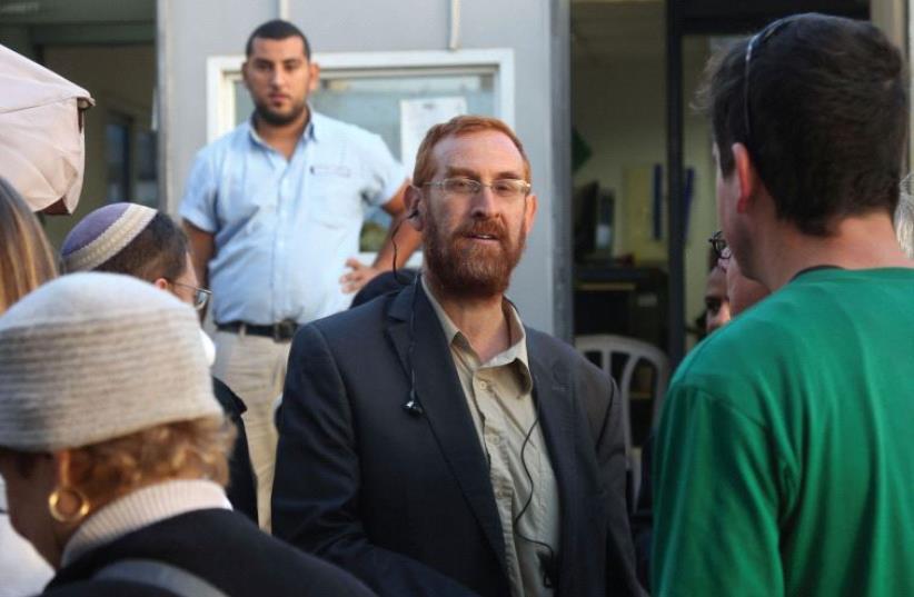MK Yehudah Glick at the Temple Mount (photo credit: MARC ISRAEL SELLEM)