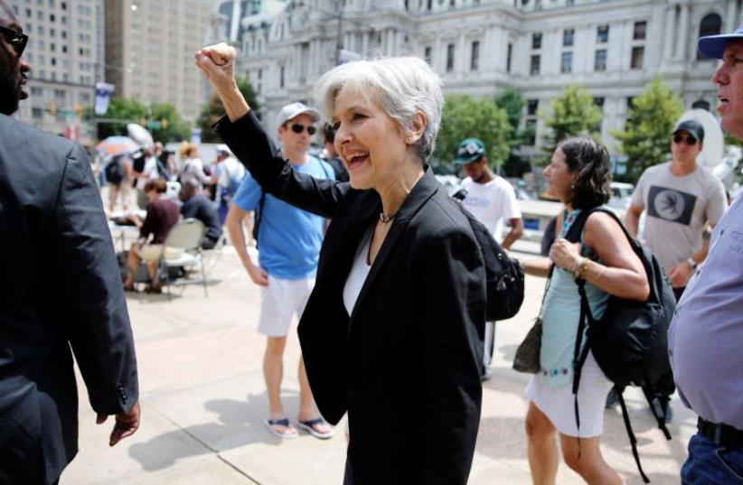 Green Party presidential candidate Jill Stein. (photo credit: REUTERS)