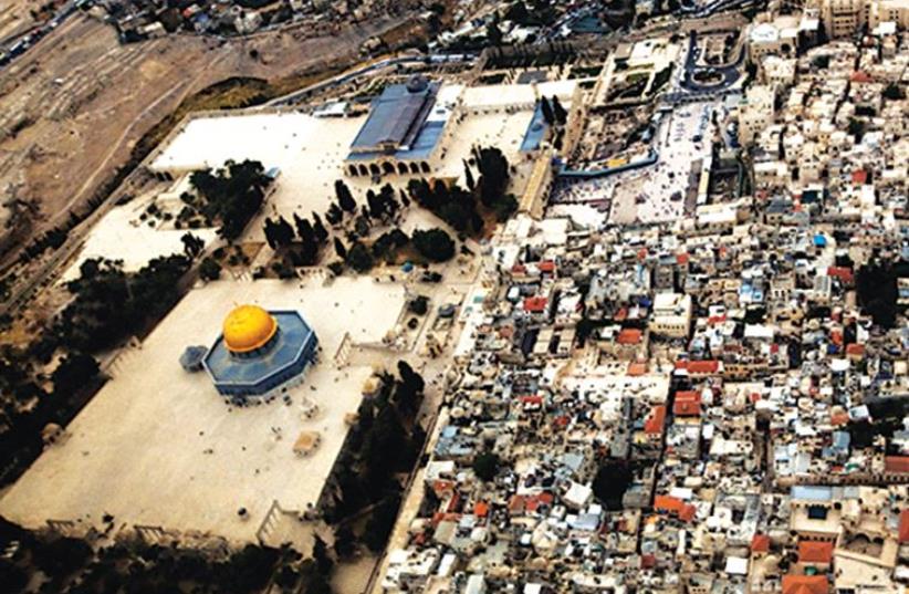 AN AERIAL view of the Old City of Jerusalem. (photo credit: REUTERS)