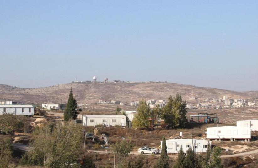 THE AMONA OUTPOST is seen in the Binyamin region of the West Bank (photo credit: MARC ISRAEL SELLEM)