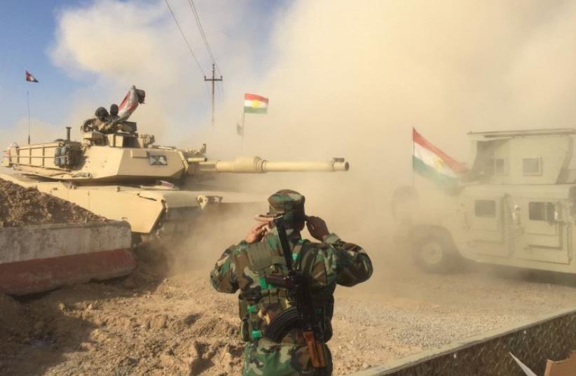 Kurdish Peshmerga forces.  (photo credit: SETH J. FRANTZMAN)