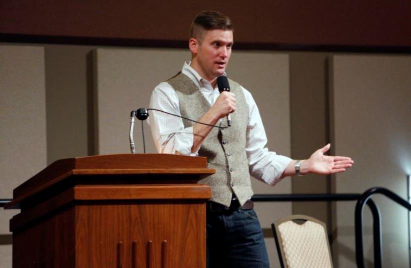 White nationalist leader Richard Spencer of the National Policy Institute. (photo credit: REUTERS)