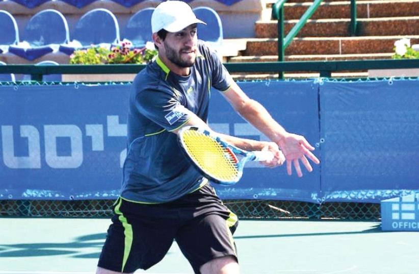 Amir Weintraub (above) was upset in the semifinals of the Israel national tennis championships yesterday, losing in straight sets, 6-4, 6-1 to 21-year-old Daniel Cukierman (inset). (photo credit: ISRAEL TENNIS ASSOCIATION)