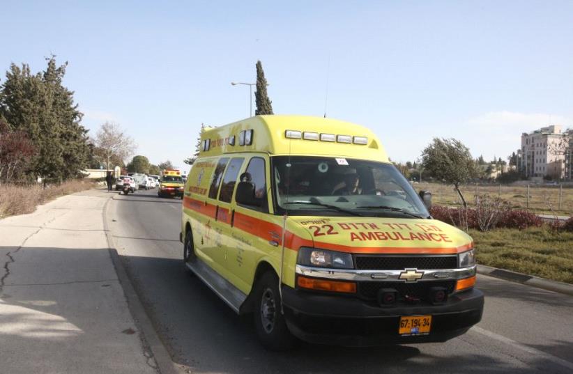 A Magen David Adom ambulance [File] (photo credit: MARC ISRAEL SELLEM/THE JERUSALEM POST)