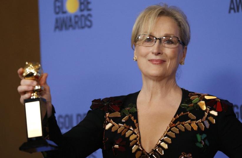 Meryl Streep at the 74th Annual Golden Globe Awards show in Beverly Hills, California, US, January 8, 2017 (photo credit: REUTERS)