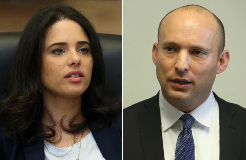 Bennett and Shaked (photo credit: MARC ISRAEL SELLEM)