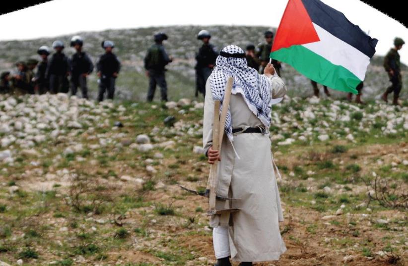 Palestinian protest (photo credit: REUTERS)
